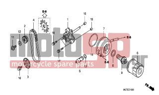 HONDA - FJS600A (ED) ABS Silver Wing 2007 - Engine/Transmission - OIL PUMP - 15220-MCT-010 - VALVE ASSY., RELIEF
