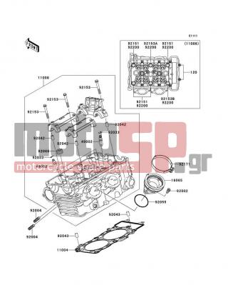 KAWASAKI - CANADA ONLY 2007 - Engine/Transmission - Cylinder Head - 49002-1116 - GUIDE-VALVE