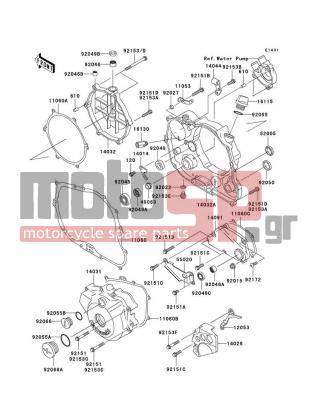 KAWASAKI - KLX300R 2007 - Engine/Transmission - Engine Cover(s) - 14032-0058 - COVER-CLUTCH,OUTER