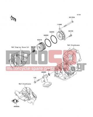 KAWASAKI - KX450F 2007 - Κινητήρας/Κιβώτιο Ταχυτήτων - Oil Filter - 49065-0019 - FILTER-OIL,STRAINER