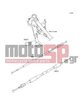 KAWASAKI - KX65 2007 -  - Cables - 54012-0095 - CABLE-THROTTLE