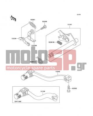 KAWASAKI - KX65 2007 - Engine/Transmission - Gear Change Mechanism - 92009-1102 - SCREW,CHANGE LEVER