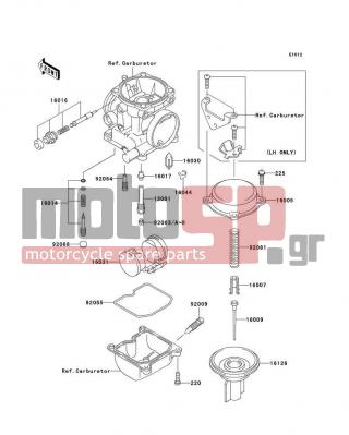 KAWASAKI - NINJA® 250R 2007 - Κινητήρας/Κιβώτιο Ταχυτήτων - Carburetor Parts - 92066-1051 - PLUG,PILOT AIR SCREW,6.9X2