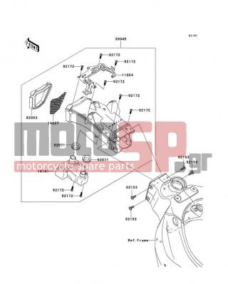 KAWASAKI - NINJA® ZX™-6R (EUROPEAN) 2007 - Engine/Transmission - Air Duct