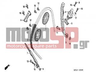 HONDA - CBF1000A (ED) ABS 2006 - Engine/Transmission - CAM CHAIN / TENSIONER - 90442-397-000 - WASHER, SEALING, 6MM