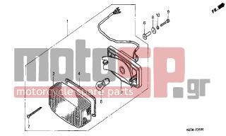 HONDA - VF750C  (ED) 1999 - Electrical - TAILLIGHT - 33702-KB7-013 - LENS, TAILLIGHT(STANLEY)