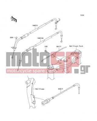 KAWASAKI - VULCAN 1600 NOMAD 2007 -  - Cables - 54012-0069 - CABLE-THROTTLE,OPENING