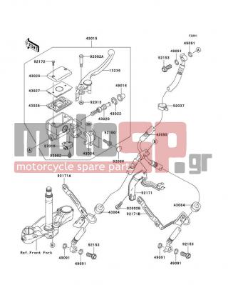 KAWASAKI - VULCAN 2000 2007 -  - Front Master Cylinder - 43022-1010 - STOPPER-BRAKE,PISTON