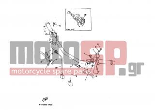 YAMAHA - TDR125 (GRC) 1997 - Frame - HANDLE SWITCH LEVER - 4FU-83980-00-00 - Front Stop Switch Assy