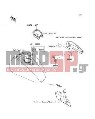 KAWASAKI - VULCAN 2000 CLASSIC 2007 - Body Parts - Labels - 56053-0110 - LABEL-SPECIFICATION,TIRE&LOAD
