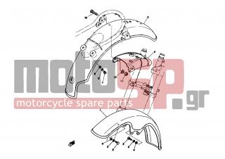 YAMAHA - TY50 (EUR) 1978 - Body Parts - FRONT FENDER REAR FENDER - 90201-06067-00 - Washer,plate