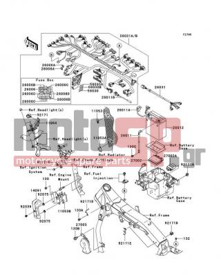 KAWASAKI - VULCAN 2000 CLASSIC LT 2007 -  - Chassis Electrical Equipment - 26011-1774 - WIRE-LEAD,DIAGNOSIS
