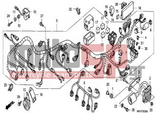 HONDA - CBF1000A (ED) ABS 2006 - Electrical - WIRE HARNESS - 38110-MBV-712 - HORN ASSY.(HIGH)