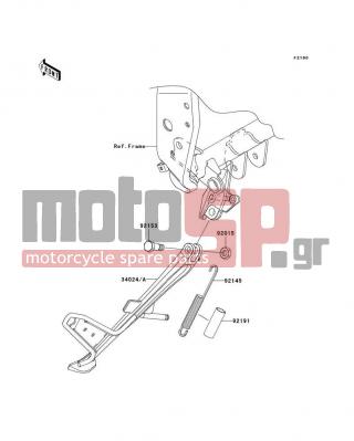 KAWASAKI - Z1000 2007 -  - Stand(s) - 92145-0515 - SPRING,SIDE STAND