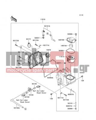 KAWASAKI - Z1000 (EUROPEAN) 2007 - Engine/Transmission - Air Cleaner - 92009-1621 - SCREW,6X16