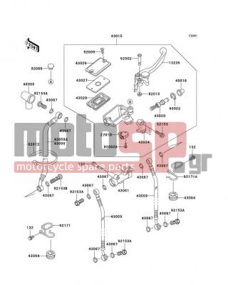 KAWASAKI - CONCOURS 2006 -  - Front Master Cylinder - 92002-1323 - BOLT,SCREW,4X12
