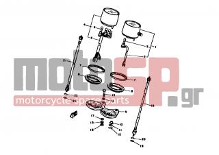 YAMAHA - XT250 (EUR) 1981 - Electrical - SPEEDOMETER TACHOMETER - 3Y1-83550-00-00 - Speedometer Cable Assy