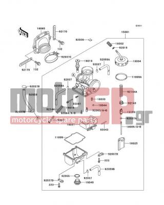 KAWASAKI - KDX200 2006 - Engine/Transmission - Carburetor