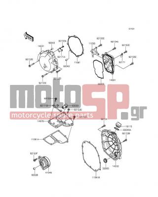 KAWASAKI - CONCOURS®14 ABS 2015 - Engine/Transmission - Engine Cover(s) - 92171-0768 - CLAMP