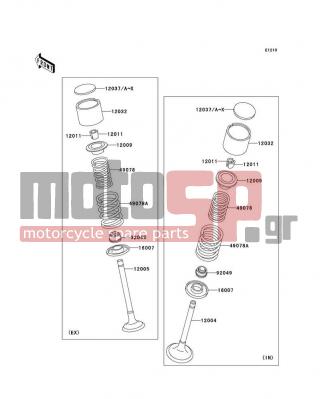 KAWASAKI - KLR650 2006 - Engine/Transmission - Valve(s) - 12037-020 - SHIM,T=2.95