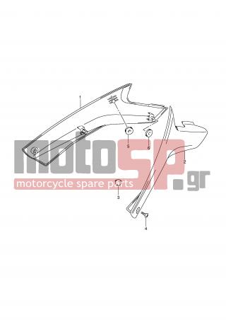 SUZUKI - DL650A (E2) ABS V-Strom 2009 - Εξωτερικά Μέρη - FRAME COVER - 09139-06107-000 - SCREW, FRONT