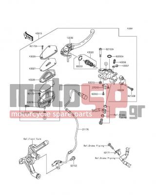 KAWASAKI - CONCOURS®14 ABS 2015 -  - Front Master Cylinder - 43015-0614 - CYLINDER-ASSY-MASTER,FR