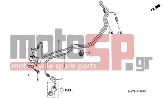 HONDA - CBR1100XX (ED) 2003 - Φρένα - PROPORTIONING CONTROL VALVE - 43321-MY4-003 - JOINT A, MASTER CYLINDER PIPE