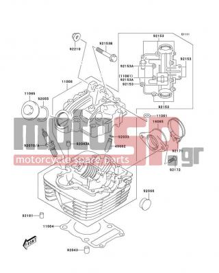 KAWASAKI - KLX125 2006 - Κινητήρας/Κιβώτιο Ταχυτήτων - Cylinder Head - 11065-S014 - CAP,INSPECTION