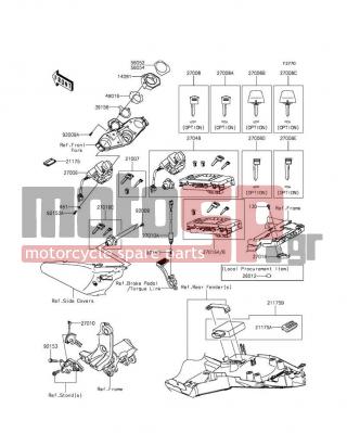 KAWASAKI - CONCOURS®14 ABS 2015 -  - Ignition Switch/Locks/Reflectors - 27016-5363 - LOCK-ASSY,SEAT