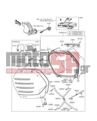 KAWASAKI - CONCOURS®14 ABS 2015 - Body Parts - Saddlebags - 92172-0493 - SCREW,5X15