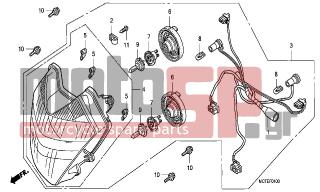 HONDA - FJS400D (ED) Silver Wing 2006 - Electrical - HEADLIGHT - 93903-34420- - SCREW, TAPPING, 4X16