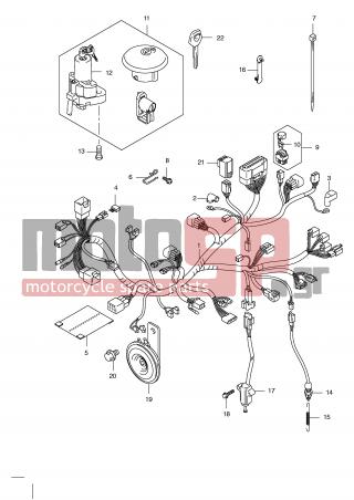 SUZUKI - DR125SM (E2) 2009 - Electrical - WIRING HARNESS - 43232-24H00-000 - SPRING, STOP LAMP