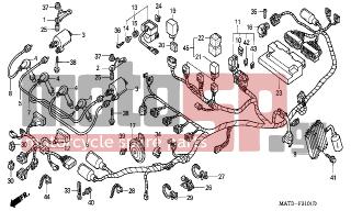 HONDA - CBR1100XX (ED) 1999 - Electrical - WIRE HARNESS (X/Y) - 91594-SV4-003 - CLAMP, FUEL VENT PIPE