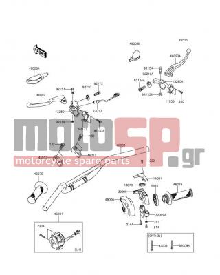 KAWASAKI - KLX®110L 2015 -  - Handlebar - 92210-0411 - NUT,CABLE ADJUST