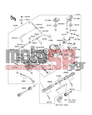 KAWASAKI - NINJA® ZX™-6R 2006 - Engine/Transmission - Throttle - 92172-0065 - SCREW,THROTTLE SYNCRO