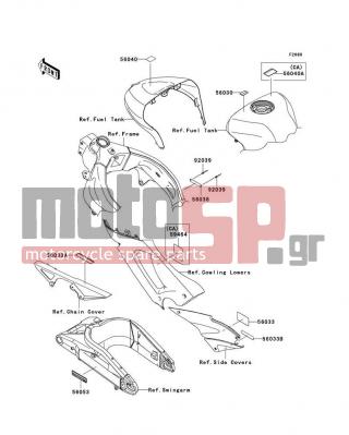 KAWASAKI - NINJA® ZX™-6RR 2006 - Body Parts - Labels - 56033-0087 - LABEL-MANUAL,CHAIN