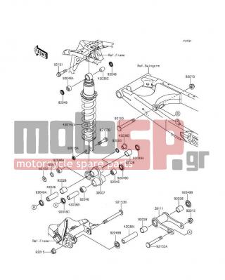 KAWASAKI - KLX®140 2015 -  - Suspension/Shock Absorber - 92015-1433 - NUT,LOCK,FLANGED,12MM