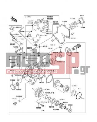 KAWASAKI - VULCAN 1600 CLASSIC 2006 - Engine/Transmission - Front Bevel Gear - 130S0630 - BOLT-FLANGED,6X30