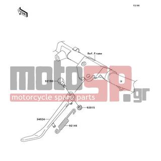 KAWASAKI - VULCAN 1600 CLASSIC 2006 -  - Stand(s) - 92145-0083 - SPRING,SIDE STAND