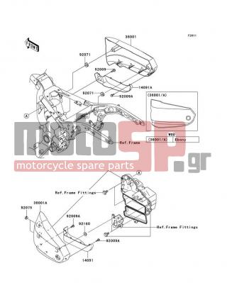 KAWASAKI - VULCAN 1600 NOMAD 2006 - Body Parts - Side Covers - 92071-1131 - GROMMET