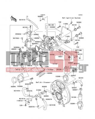 KAWASAKI - VULCAN 1600 NOMAD 2006 - Κινητήρας/Κιβώτιο Ταχυτήτων - Throttle - 35063-0038 - STAY