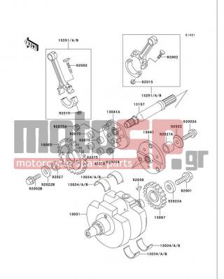 KAWASAKI - VULCAN 750 2006 - Κινητήρας/Κιβώτιο Ταχυτήτων - Crankshaft - 92001-1146 - BOLT,FLANGED,12X40
