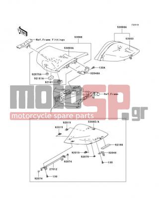 KAWASAKI - Z1000 (EUROPEAN) 2006 - Body Parts - Seat