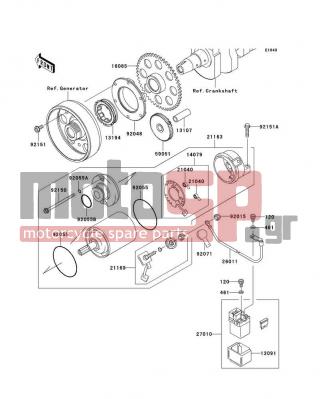 KAWASAKI - Z1000 (EUROPEAN) 2006 -  - Starter Motor