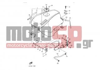 YAMAHA - FJ1200A (EUR) 1992 - Body Parts - FUEL TANK - 90467-10091-00 - Clip