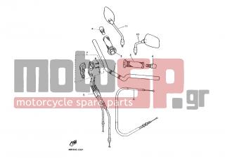 YAMAHA - XJ600S (EUR) 1994 - Frame - STEERING HANDLE CABLE - 4BP-26302-00-00 - Throttle Cable Assy
