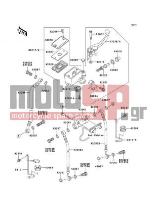 KAWASAKI - CANADA ONLY 2005 -  - Front Master Cylinder - 92153-0628 - BOLT,OIL,L=37