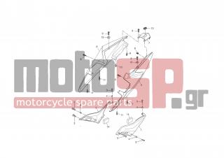 YAMAHA - YZF R125 (GRC) 2008 - Body Parts - SIDE COVER - 5D7-F171E-00-P2 - Cover, Side 5