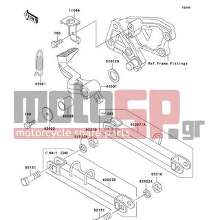 KAWASAKI - CANADA ONLY 2005 -  - Brake Pedal/Torque Link - 92022-1540 - WASHER,SPRING,10MM