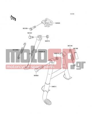 KAWASAKI - CANADA ONLY 2005 -  - Stand(s) - 92151-1291 - BOLT,SIDE STAND